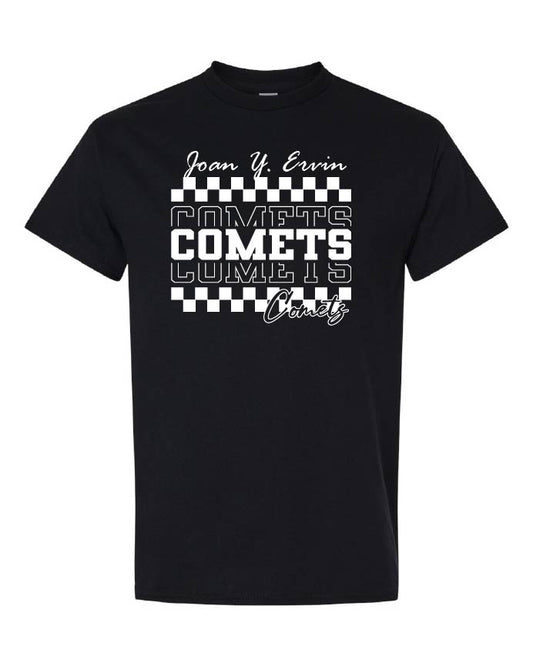 Comets Checkered Short Sleeve  Design