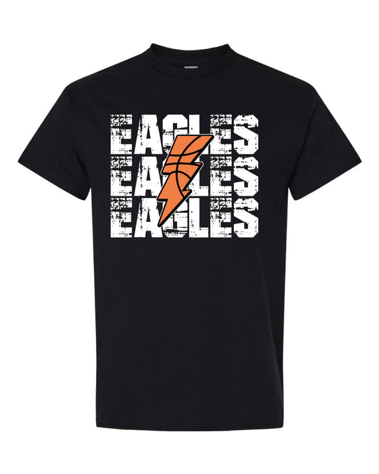 Eagles Eagles Eagles Design on a Gildan - Heavy Cotton™ T-Shirt - 5000