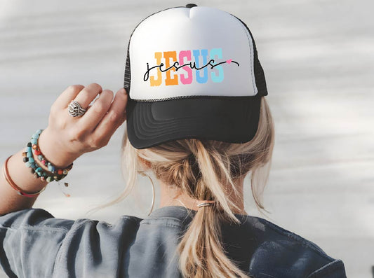 Jesus Foam Mesh-Back Trucker Cap